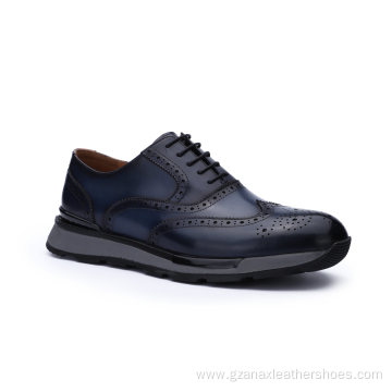 New FashionMenLace-up Business Dress Leather Shoes